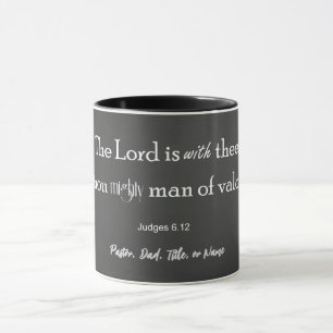 Caneca Poderoso Homem Personalizado de Bíblia de Valor Ve