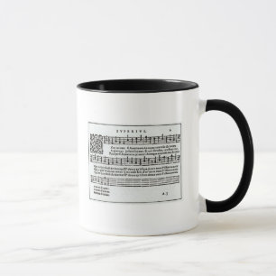 Caneca Poema à música por Jean Antoine de Baif