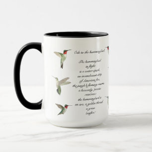 Caneca Poema de Pablo Neruda Hummingbird