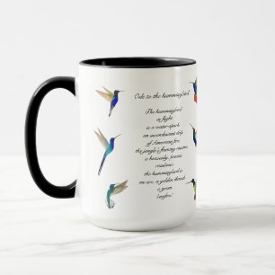 Caneca Poema de Pablo Neruda Hummingbird