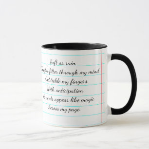 Caneca Poema Motivacional Eu Sou Um Escritor Personalizad