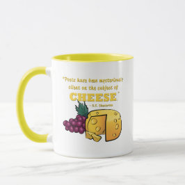 Caneca Poesia e queijo - Mug de citação de Chesterton