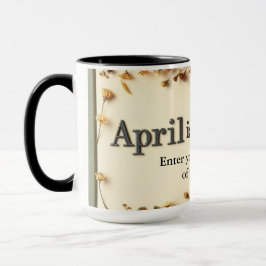 Caneca Poetry in Bloom Floral Literary Coffee