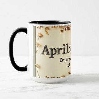 Caneca Poetry in Bloom Floral Literary Coffee