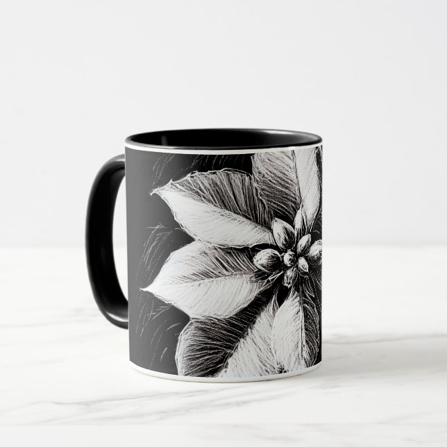 Caneca Poinsettia (Frente Esquerda)