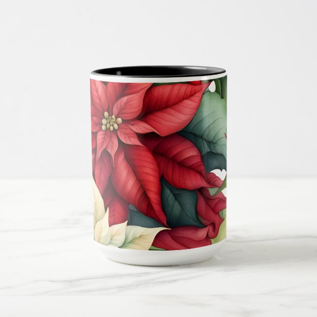Caneca Poinsettia Flowers (Centro)