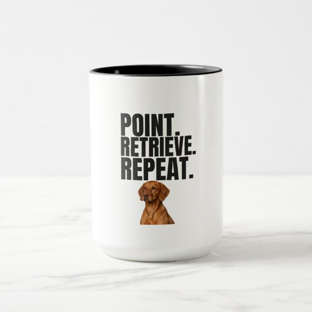 Caneca Point Retrieve Repeat Vizsla Hunting Dog (Centro)