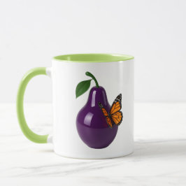 Caneca Poire et papillon
