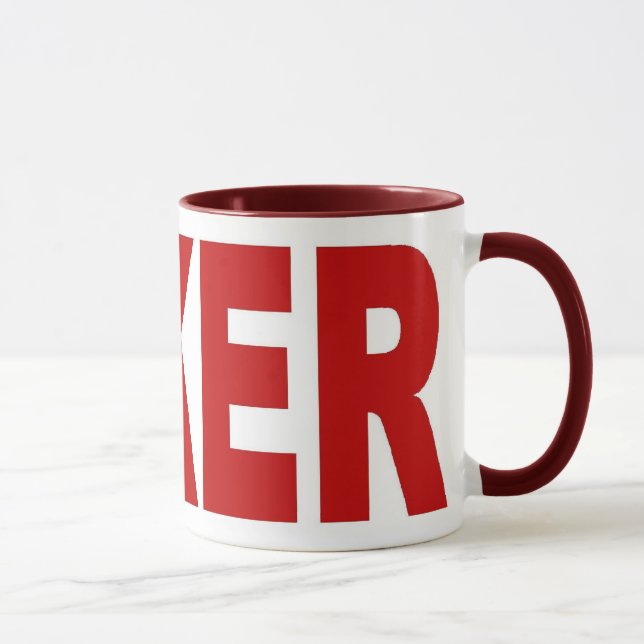 Caneca POKER Ringer T Mug (Direita)