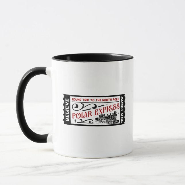 Caneca Polar Express Train Ticket Natal (Esquerda)