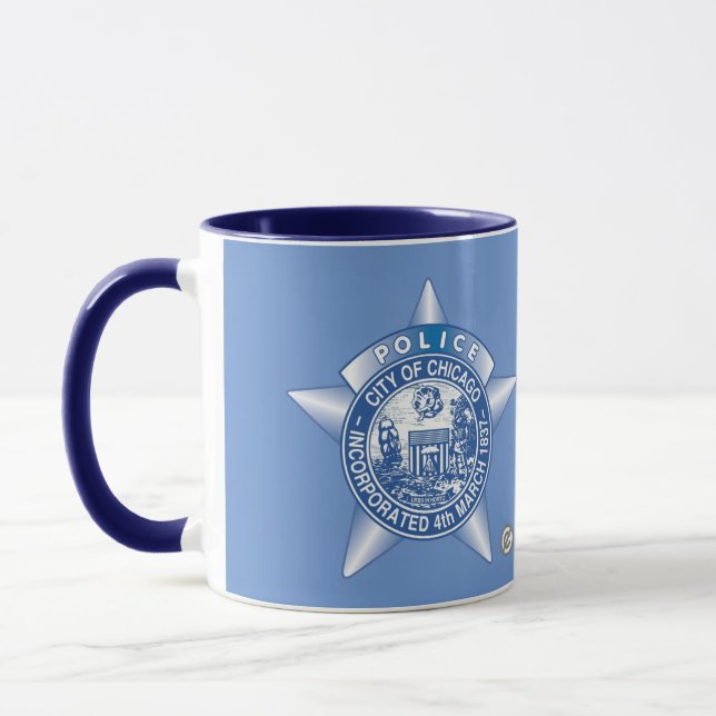 Caneca Polícia de Chicago dotou Mug (Esquerda)