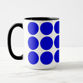Caneca Polka blue dots