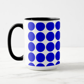 Caneca Polka Dots -Royal Blue