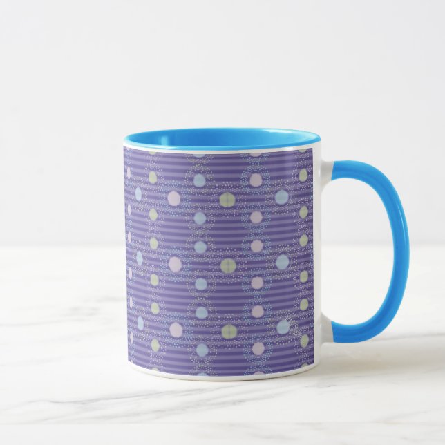 Caneca Polkadoes em Stripes Roxas (Direita)
