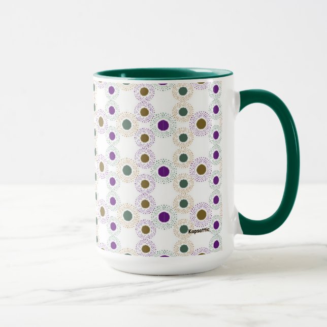 Caneca Polkadots (ouro/verde/roxo) (Direita)