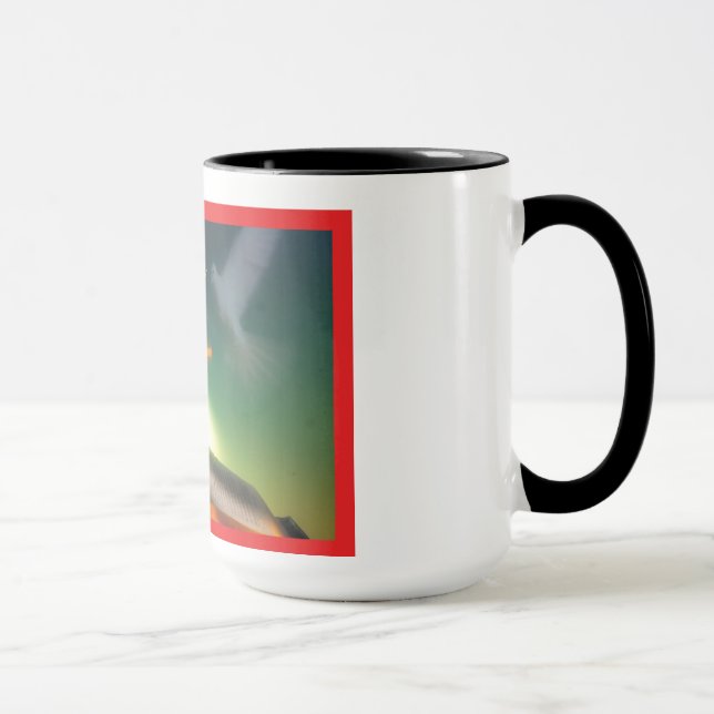 Caneca Pomba de Confirmação, Bíblia, Cruz (Direita)