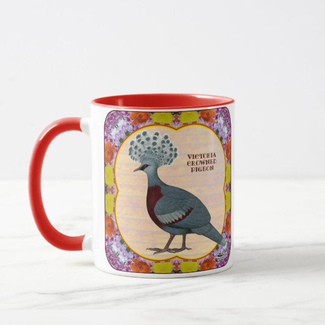 Caneca Pombo Floral Coroado (Esquerda)