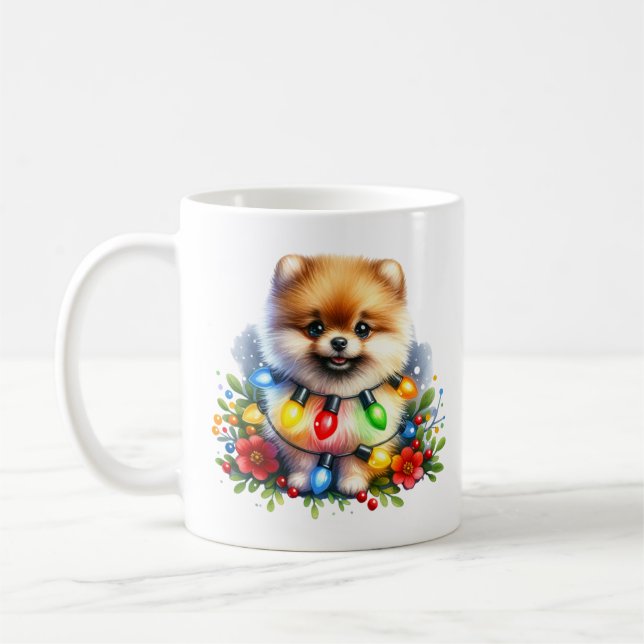 Caneca Pomeraniana de Natal Bonita (Esquerda)