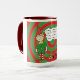Caneca Pondering Elf Combo Mug, 15 oz