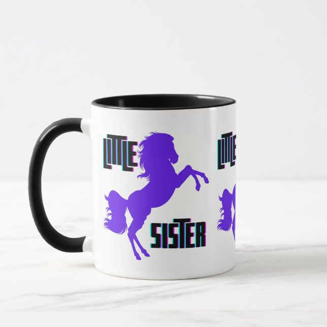 Caneca Pônei Roxo Irmãzinha (Esquerda)
