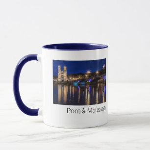 Caneca Pont a Mousson Panorama com Moselle Souvenir