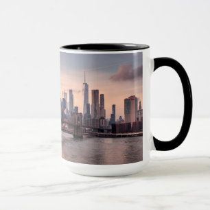 Caneca Ponte Brooklyn e Manhattan Inferior