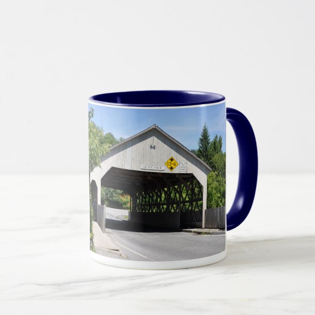 Caneca Ponte Coberta de Garganta de Quechee - Mug (Frente Esquerda)