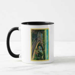 Caneca Ponte da estrada através de Santa Ana River