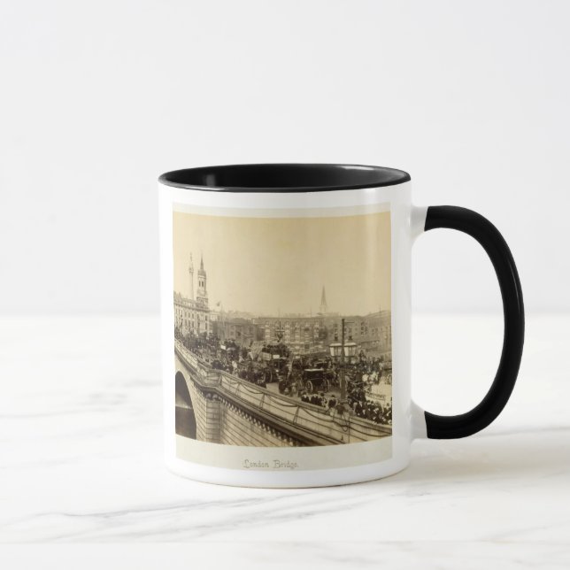 Caneca Ponte de Londres, c.1880 (foto do sepia) (Direita)