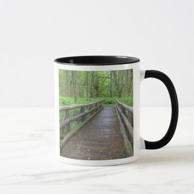 Caneca Ponte de madeira, samambaias e (Direita)