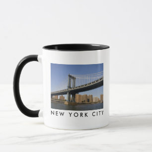 Caneca Ponte de Manhattan o rio East Cidade de Nova Yor
