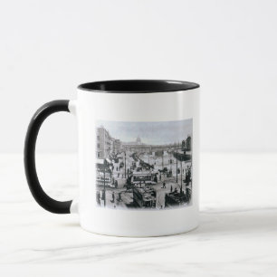 Caneca Ponte de O Connell e o rio Liffey, Dublin