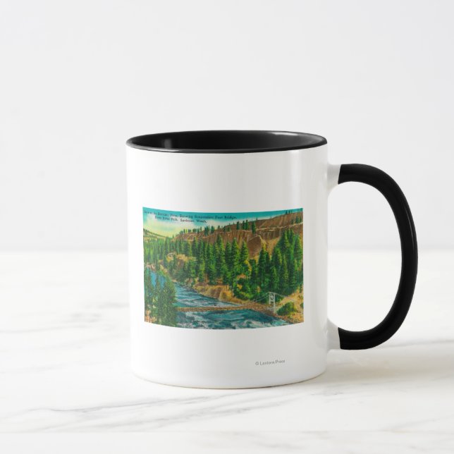 Caneca Ponte de Spokane e Pé de Suspensão (Direita)