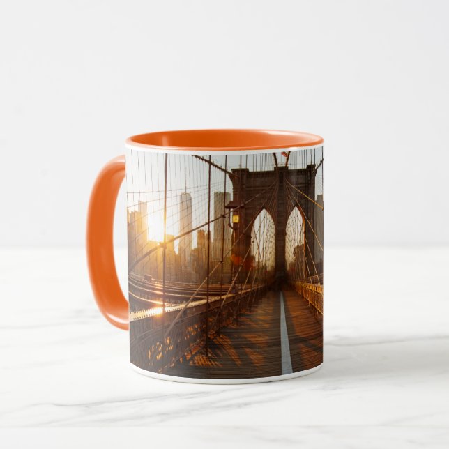 Caneca Ponte do Nova Iorque Brooklyn (Frente Esquerda)