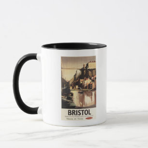 Caneca Ponte e barcos de suspensão de Clifton