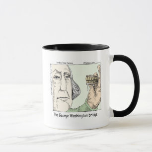 Caneca Ponte George Washington & Dentaduras Presente Dive
