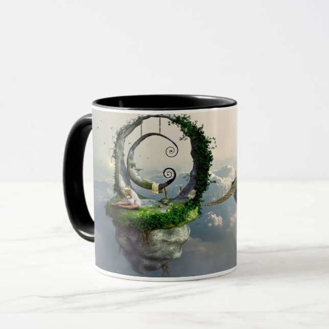 Caneca Ponte Mágica de Fantasia - Natureza Encantada (Frente Esquerda)
