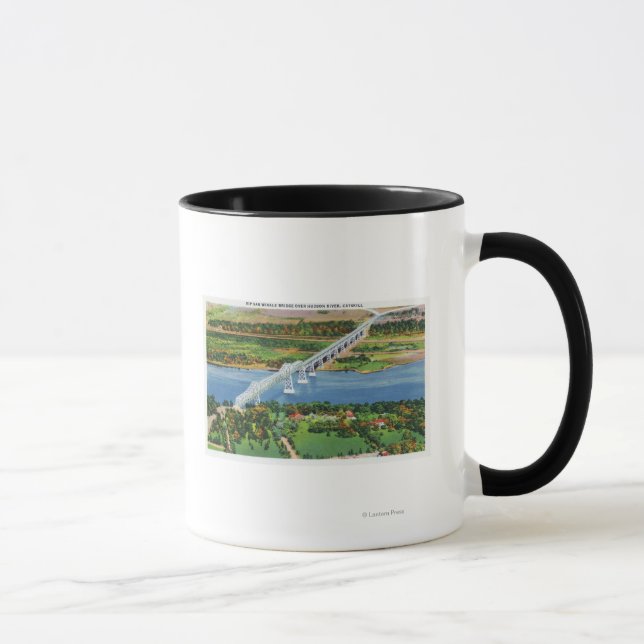 Caneca Ponte Rip Van Winkle sobre o rio Hudson (Direita)
