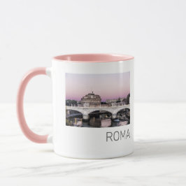Caneca Ponte Sunset de Castel Sant'Angelo, Itália, Roma