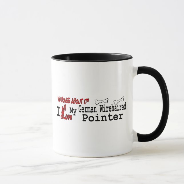 Caneca Ponteiro alemão cabeado (I Love) (Direita)