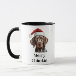 Caneca Ponteiro Alemão de Cabelo Curto Chapéu de Papai No