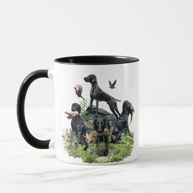 Caneca Ponteiros Curtos da Alemanha Negra (Esquerda)
