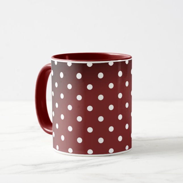 Caneca Pontos vermelhos (Frente Esquerda)
