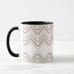 Caneca Pontos vermelhos impressionantes em um fundo branc
