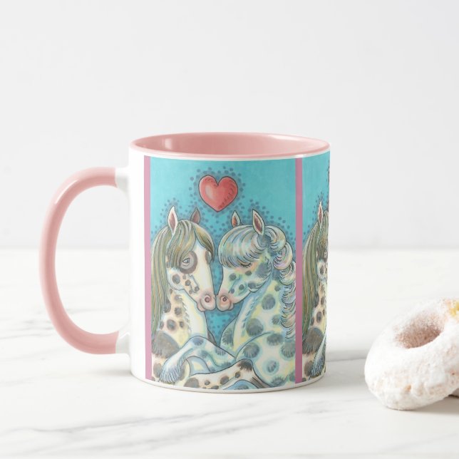 Caneca Pony Passion CUMBO HORSE MUG Trim Rosa (Com Donut)