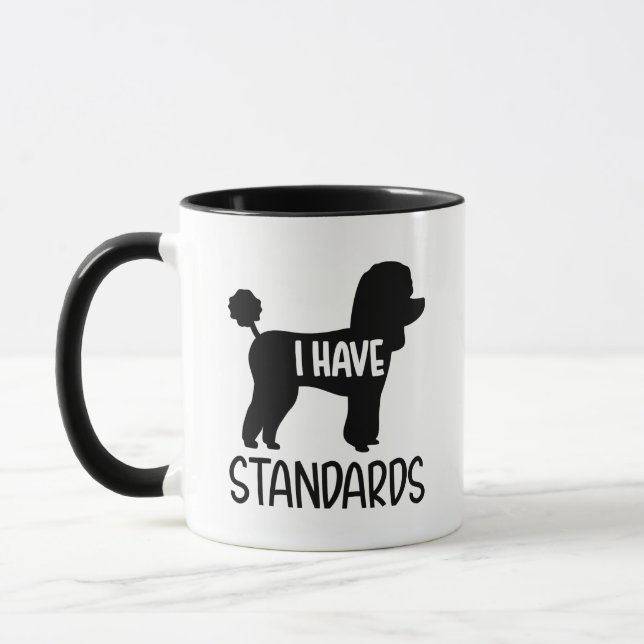 Caneca Poodle, eu tenho padrões (Esquerda)