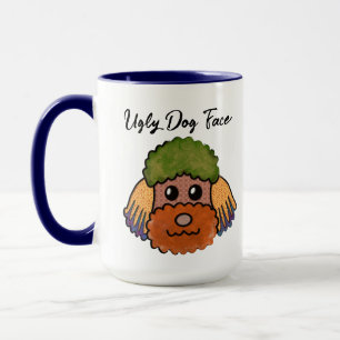 Caneca Poodle feio canalha