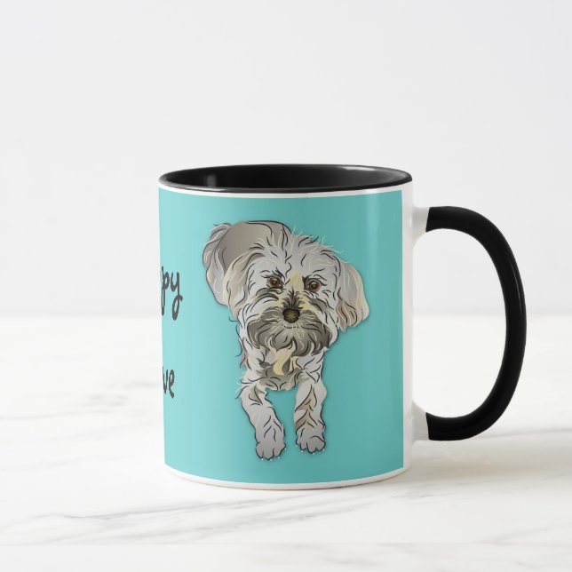 Caneca Poodle Maltês Misturado - Puppy Love (Direita)