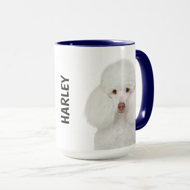 Caneca Poodle personalizado (Frente Esquerda)