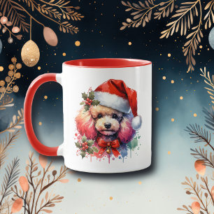 Caneca Poodle Personalizado Aquarela Doce